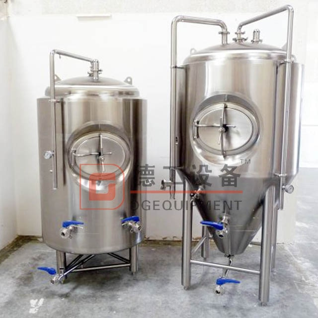 500L Craft Beer Temp Controlled Conical Fermenter Vessel For Pub