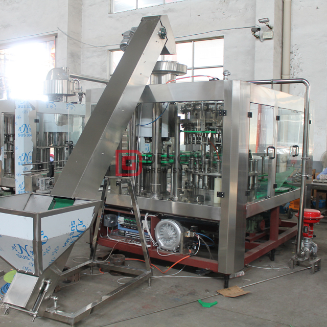 14-12-4 Automatic beer bottling machine 3 in 1 glass bottle filling&capping&cleaing system 