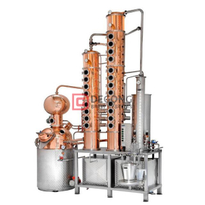 300L Copper Whisky Vodka still Distillation Equipment Column Price Brewery Plant