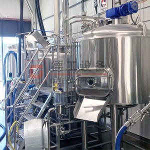 Affordable 7BBL Beer Brewery Equipment No Alcoholic Brewing System Three Vessels Brewhouse for Sale