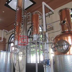 1000L Copper Still Distillation Column Alcohol Distiller Commercial Vodka Whisky Distillery Equipment