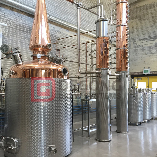 1000L Copper Still Commercial Distillery Vodka Alcohol Distillation Equipment Distiller