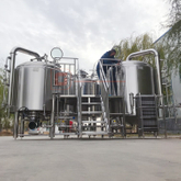 1000L Customized Steam/electric Heated Combined Two Vessel Beer Brewhouse Brewing System for Sale 