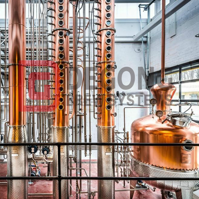 Whisky, Brandy, Rum, Gin Pot still Column Distilling 1000liter 2000liter for Distillery 