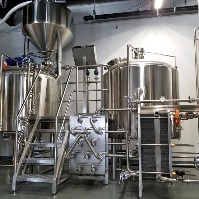 2000L Professional Designed Turnkey Brewing System Commercial Used ...