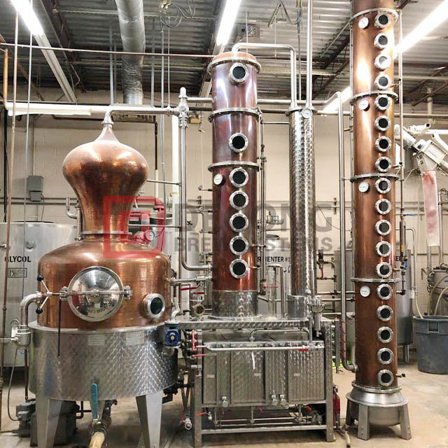 500L 1000L 2000L Automatic Copper Distilling Equipment Gin Whisky Vodka Alcohol Distillery