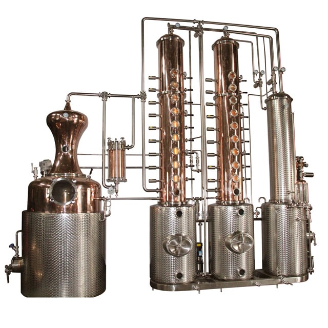 500L 1000L Electric/Steam Heated Copper Colume Distillery Pot Alcohol